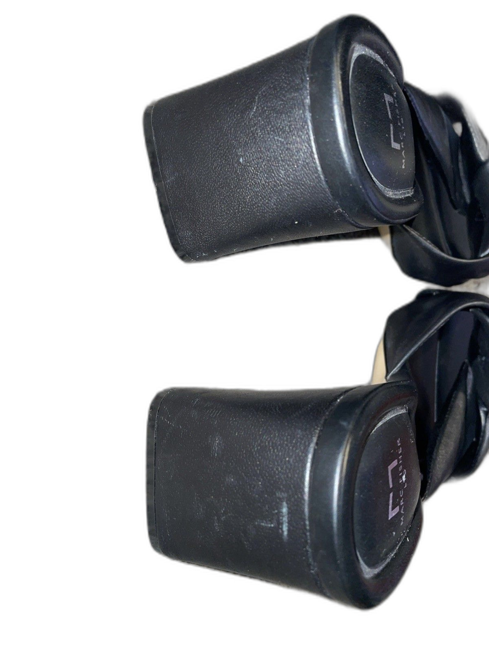 Marc Fisher LTD Twist Knot Leather Sandals Calia Black Size 9.5 - Picture 4 of 4